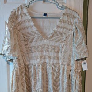 Old Navy Jacquard Mini Swing Dress
